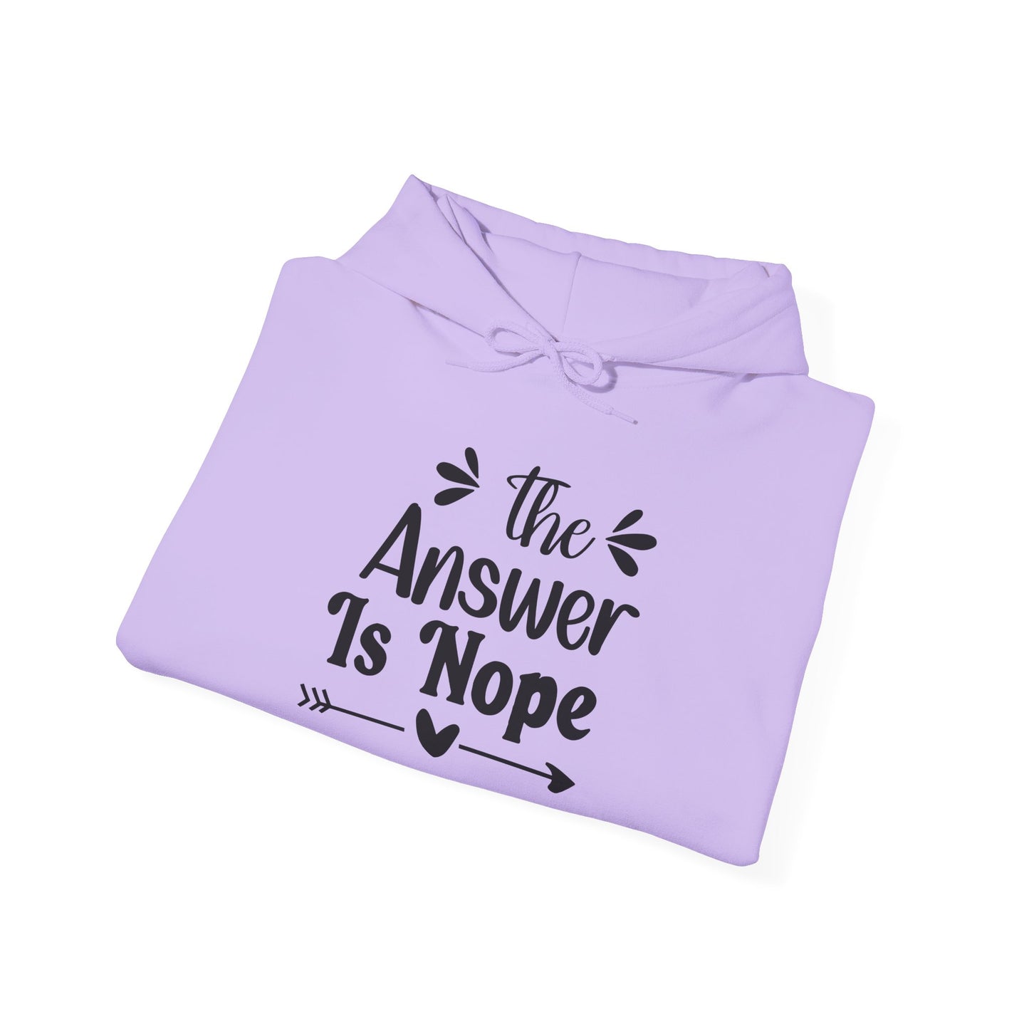 The Answer is Nope Heavy Blend™ Hooded Sweatshirt
