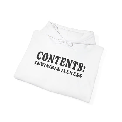 Contents: Invisible Illness Heavy Blend™ Hooded Sweatshirt