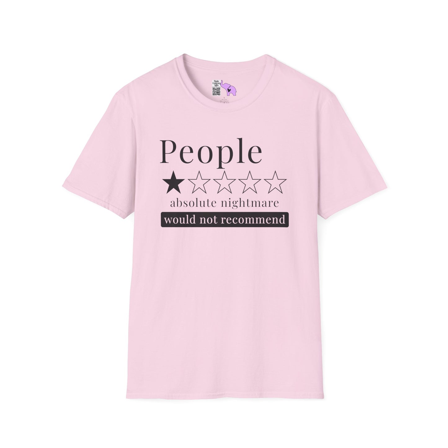 People 1 Star Absolute Nightmare Would Not Recommend Adult T-shirt