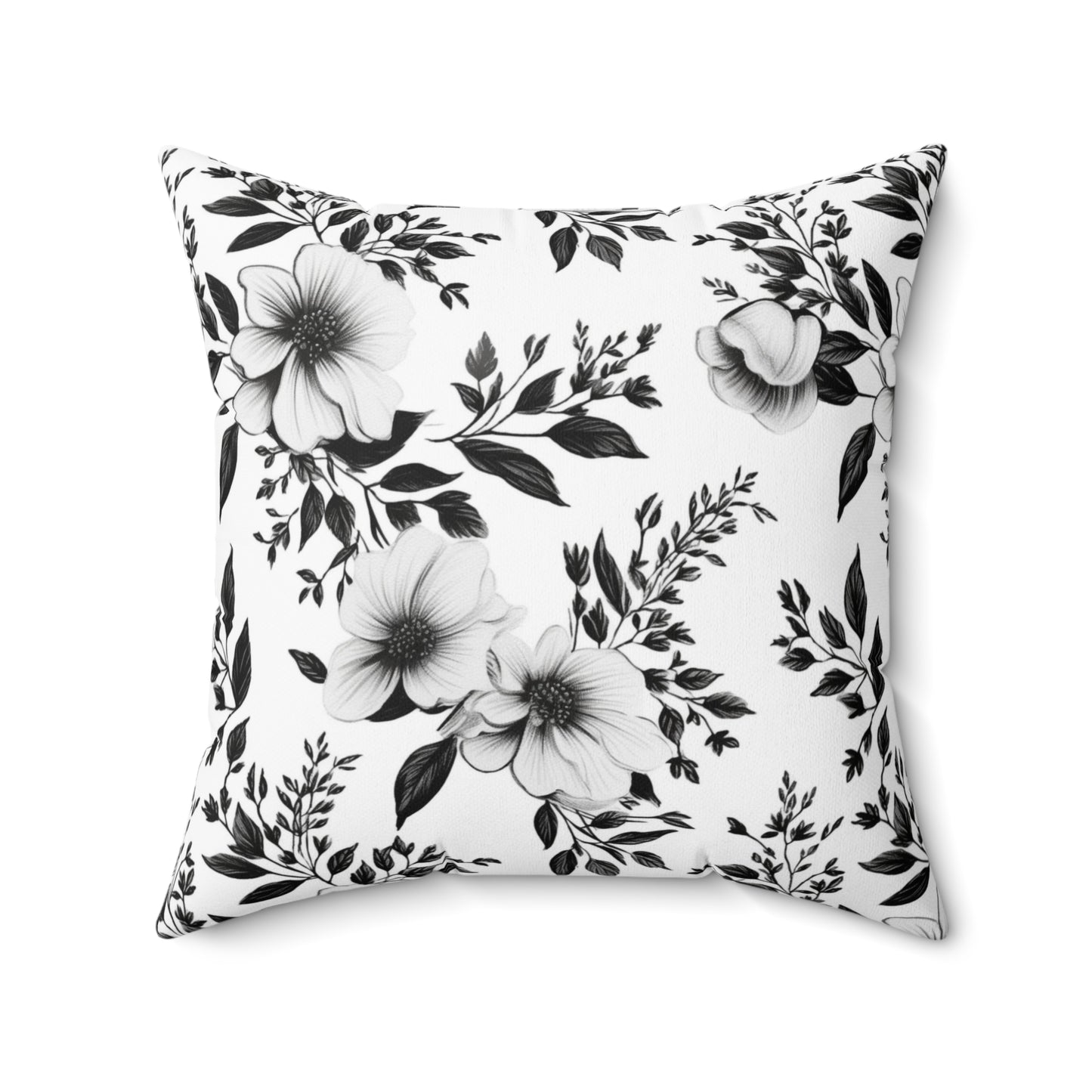 Garden Sketch Throw Pillow