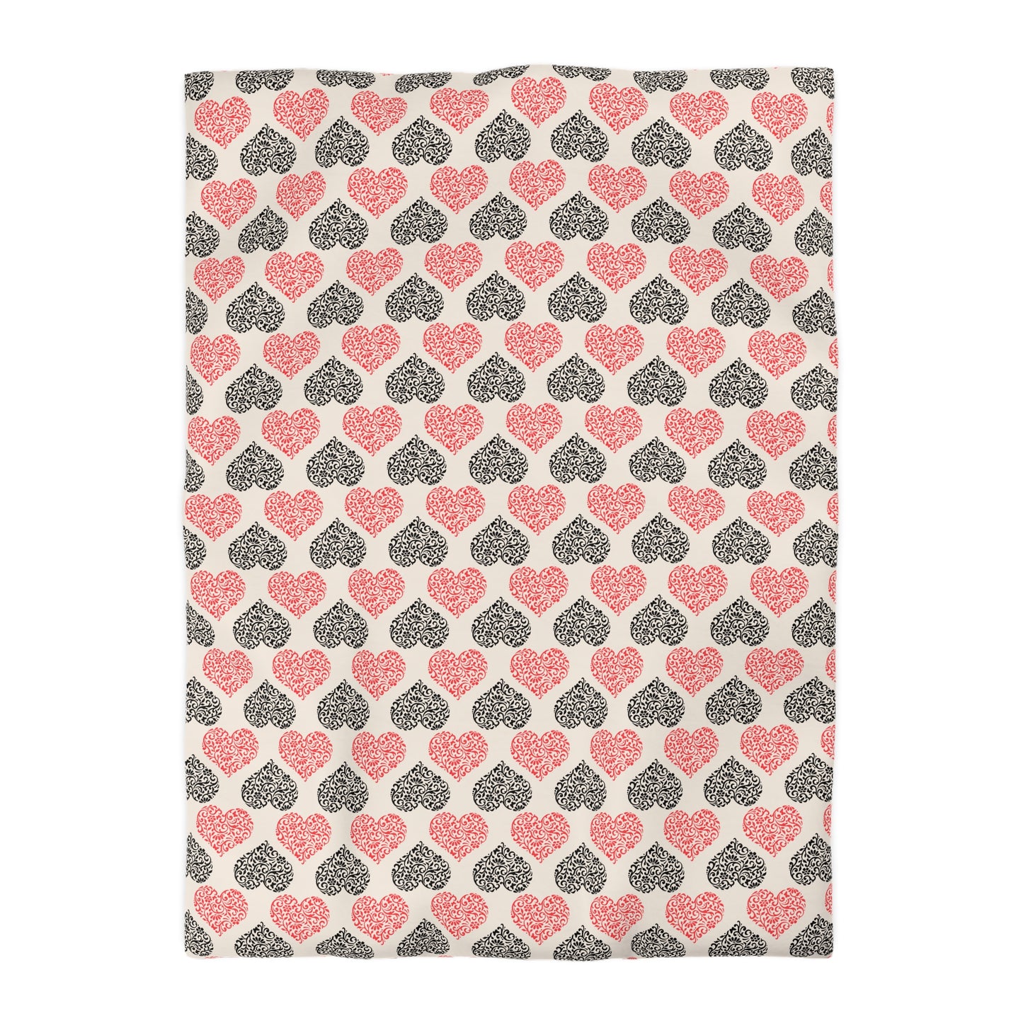 Rustic Hearts Microfiber Duvet Cover