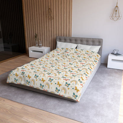 Whispering Wings & Rainbows Duvet Bedding Set