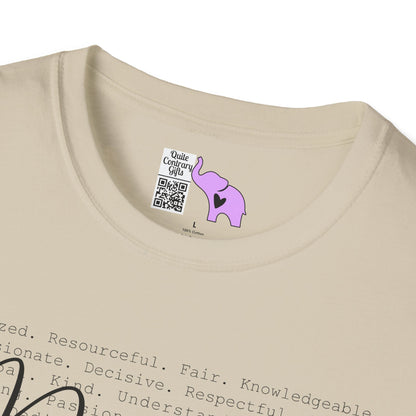 Principal (Descriptive Words) Adult T-shirt