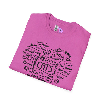 A Cat's Heart Adult T-shirt