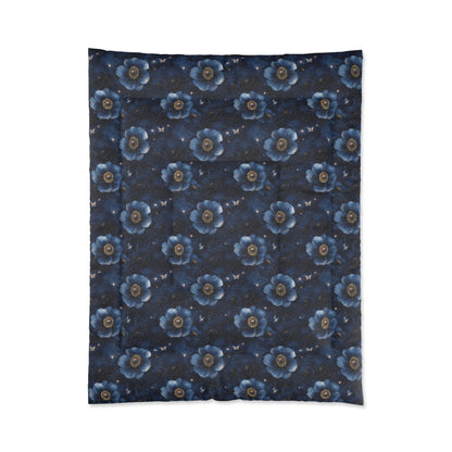 Midnight Sky Blossoms Comforter