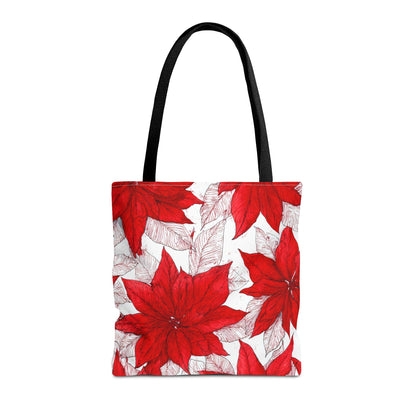 Christmas Blossom Sketch Canvas Tote Bag