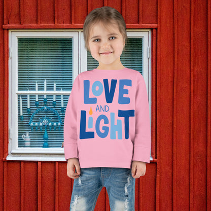 Hanukkah Love & Light 2 Toddler Long Sleeve Tee