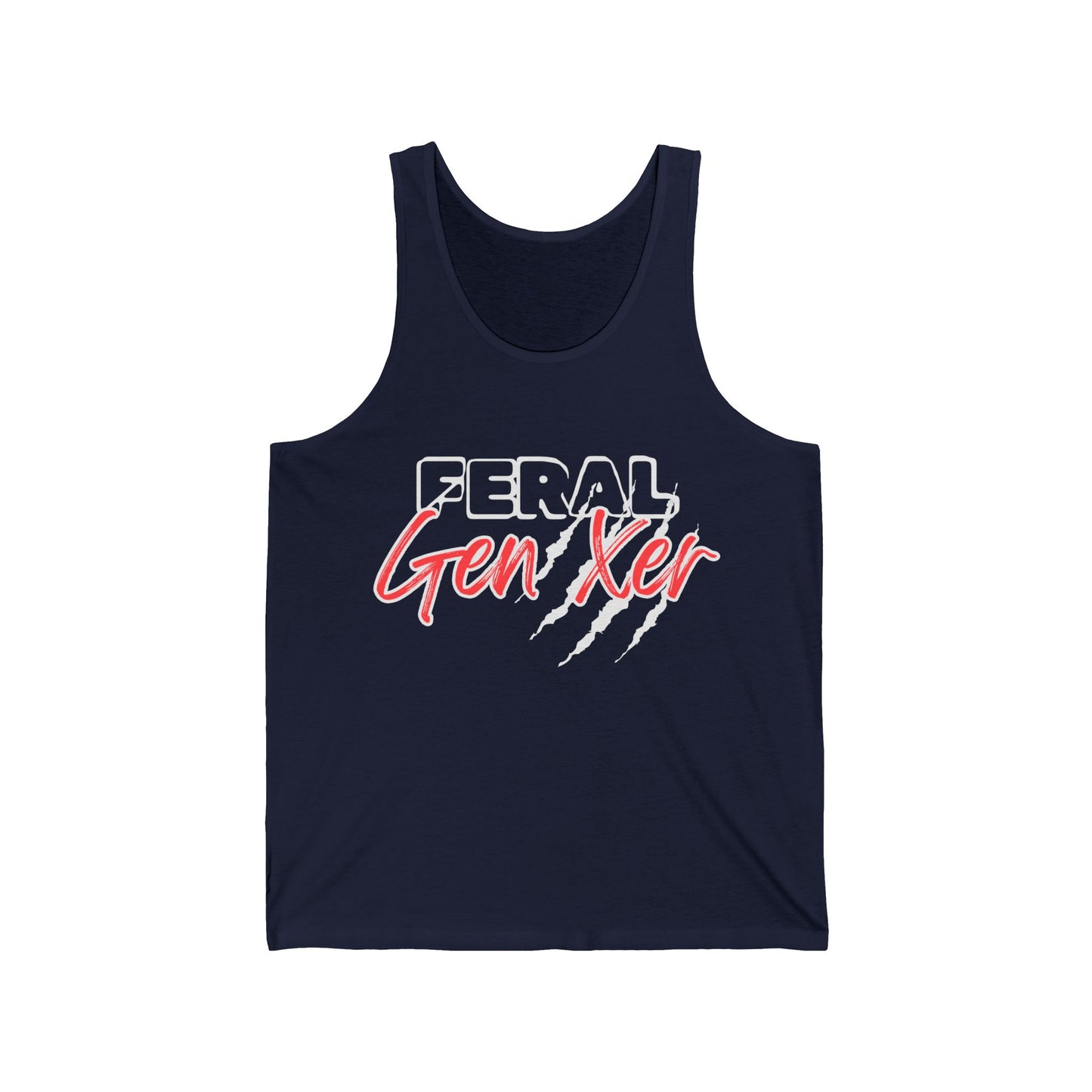 Feral GenXer w/Claws Adult Unisex Tank