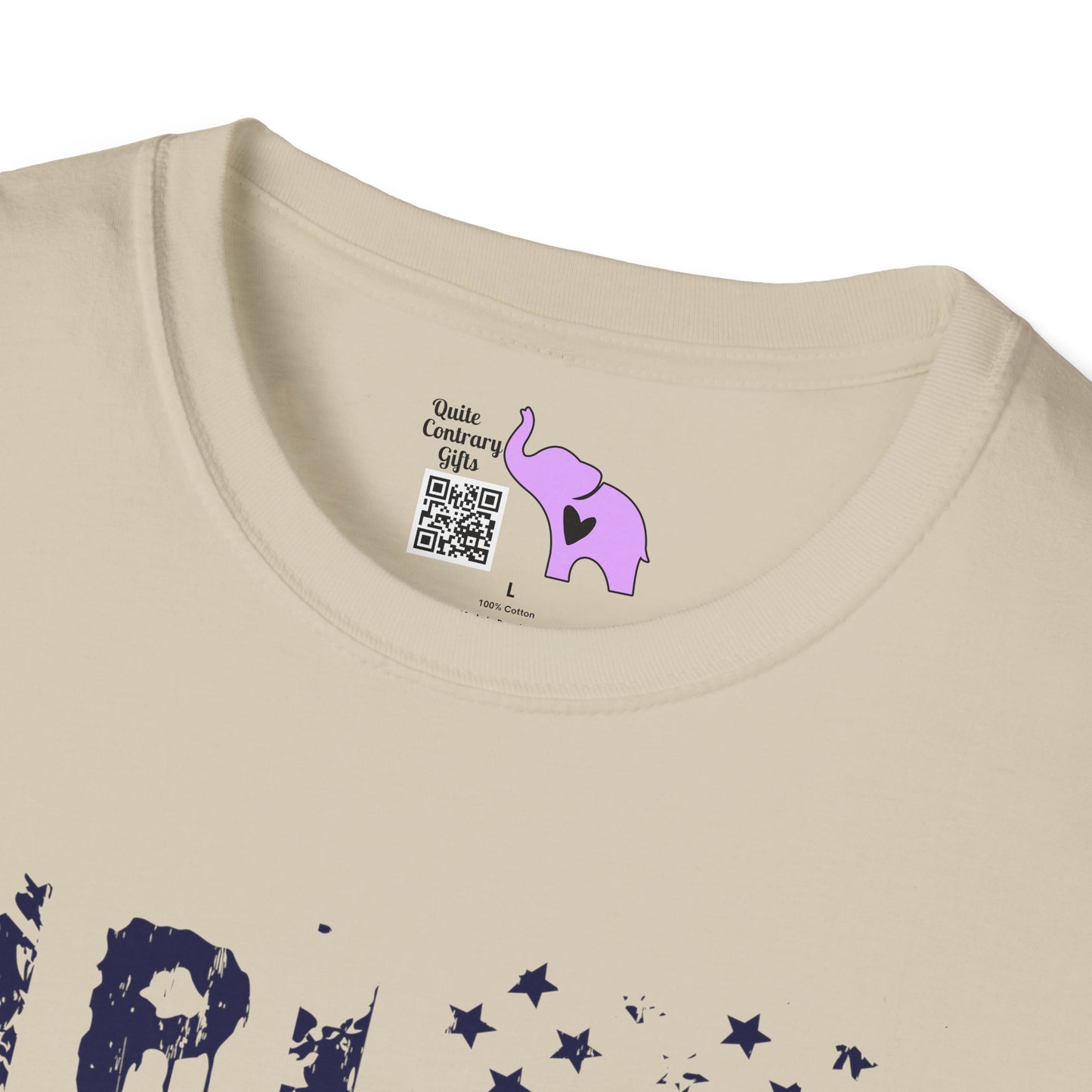 Proud (Vertical American Flag) Adult T-shirt