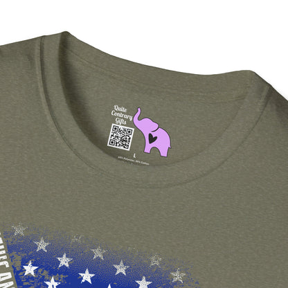 American Flag w/State Names Adult T-Shirt