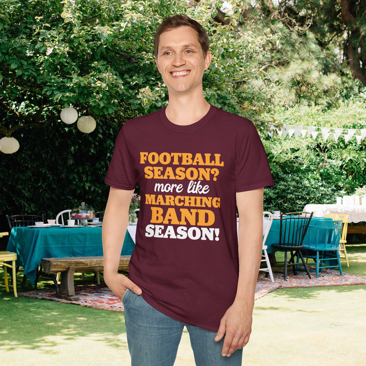 Football Season? More Like Marching Band Season! Adult T-shirt