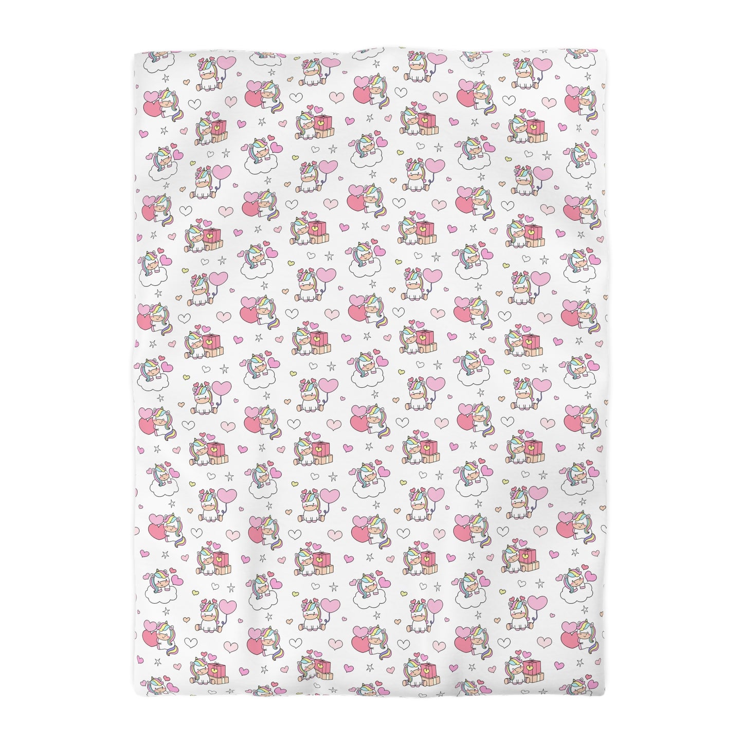 Unicorns of Love Microfiber Duvet Cover