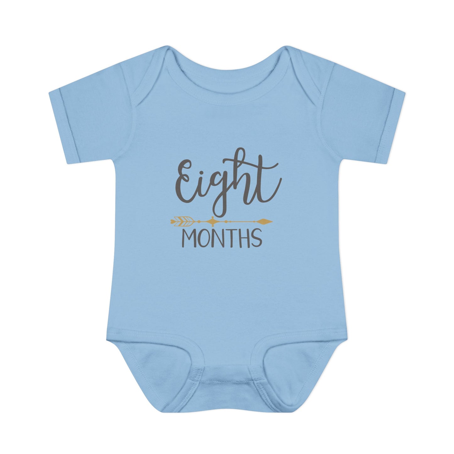 Golden Arrow Milestone Baby Bodysuit-Eight Months