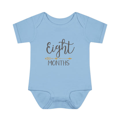 Golden Arrow Milestone Baby Bodysuit-Eight Months