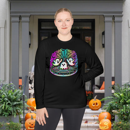 Neon Boo Adult Long Sleeve Tee