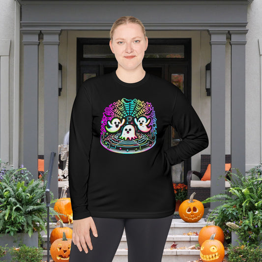 Neon Boo Adult Long Sleeve Tee