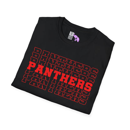 Panthers (Stacked) Adult T-shirt