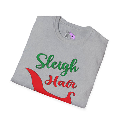 Sleigh Hair Don't Care Adult T-shirt