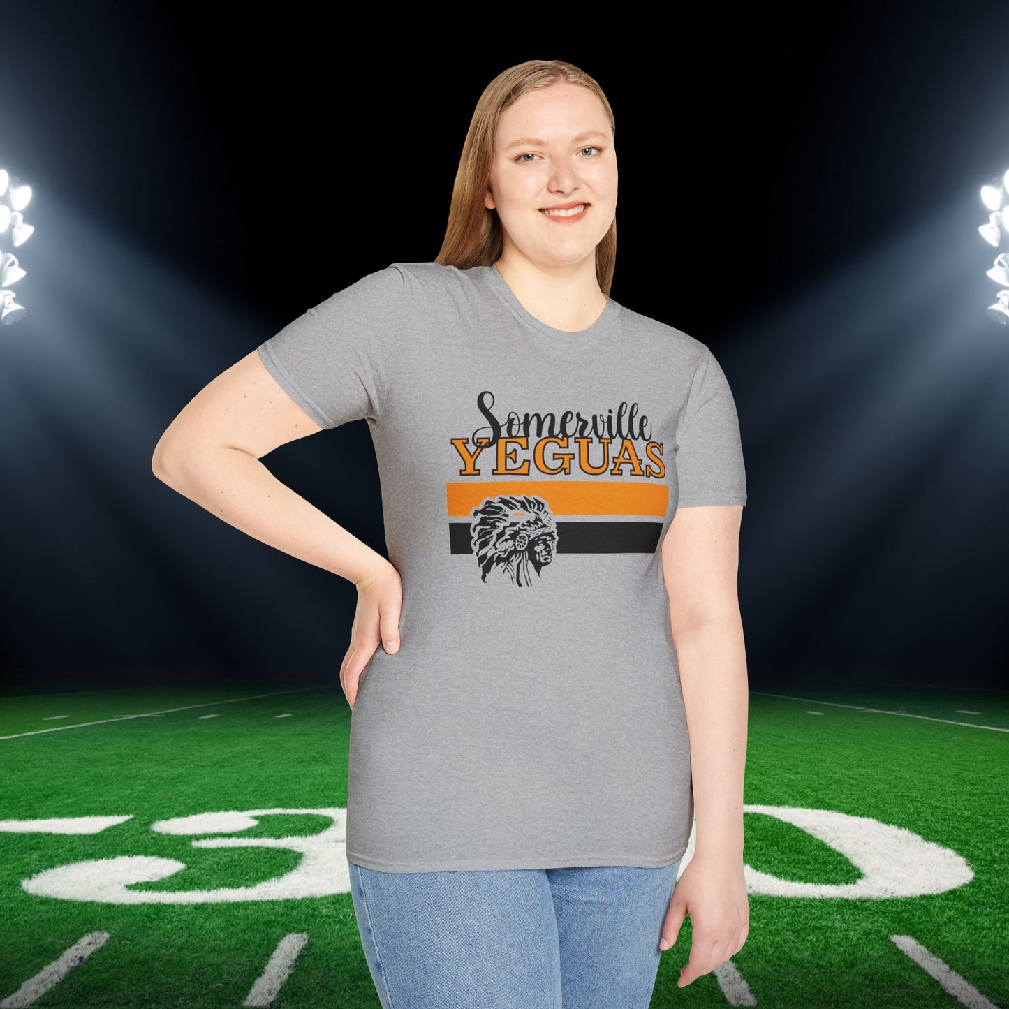 Somerville Yeguas w/Mascot Adult T-shirt
