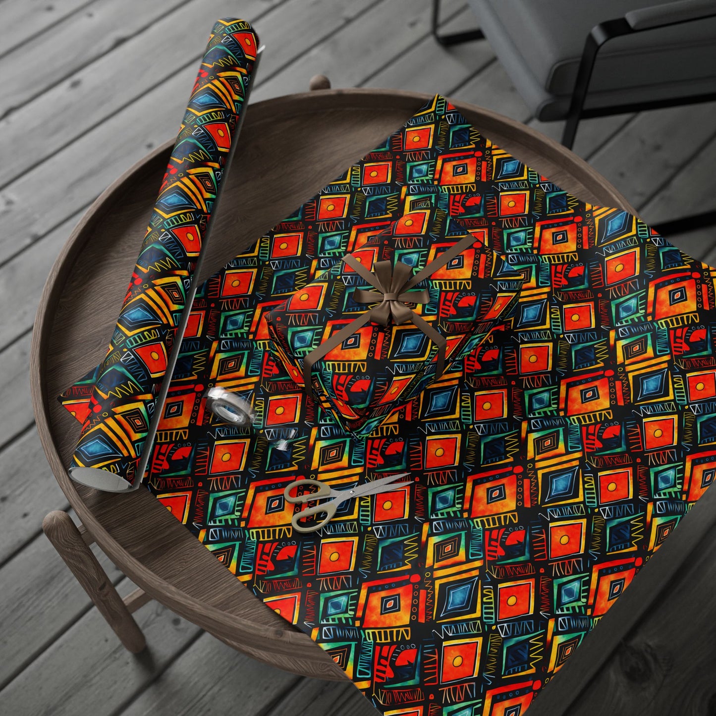 Abundance Rhythm Kwanzaa Wrapping Paper