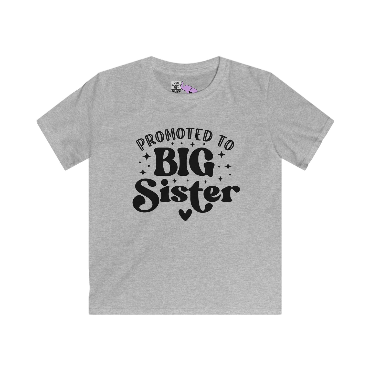 Promoted to Big Sister Youth Softstyle Tee
