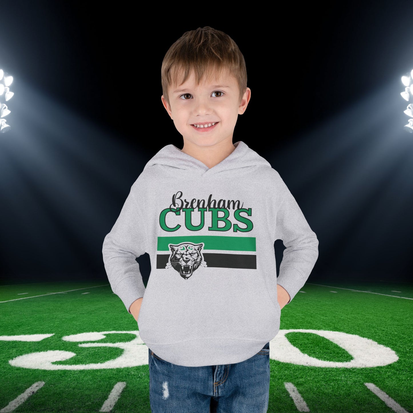 Brenham Cubs w/Mascot & Stripes Toddler Hoodie