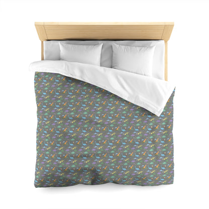 Prehistoric Playtime Microfiber Duvet Cover