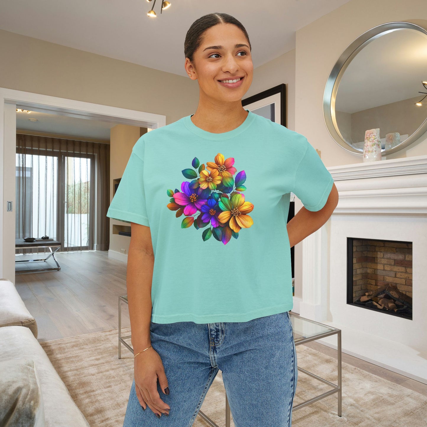 Burst of Bloom Women's Boxy Tee