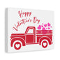 Happy Valentine's Day (Vintage Truck) Canvas Art