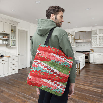 Cherry Lane Canvas Tote Bag