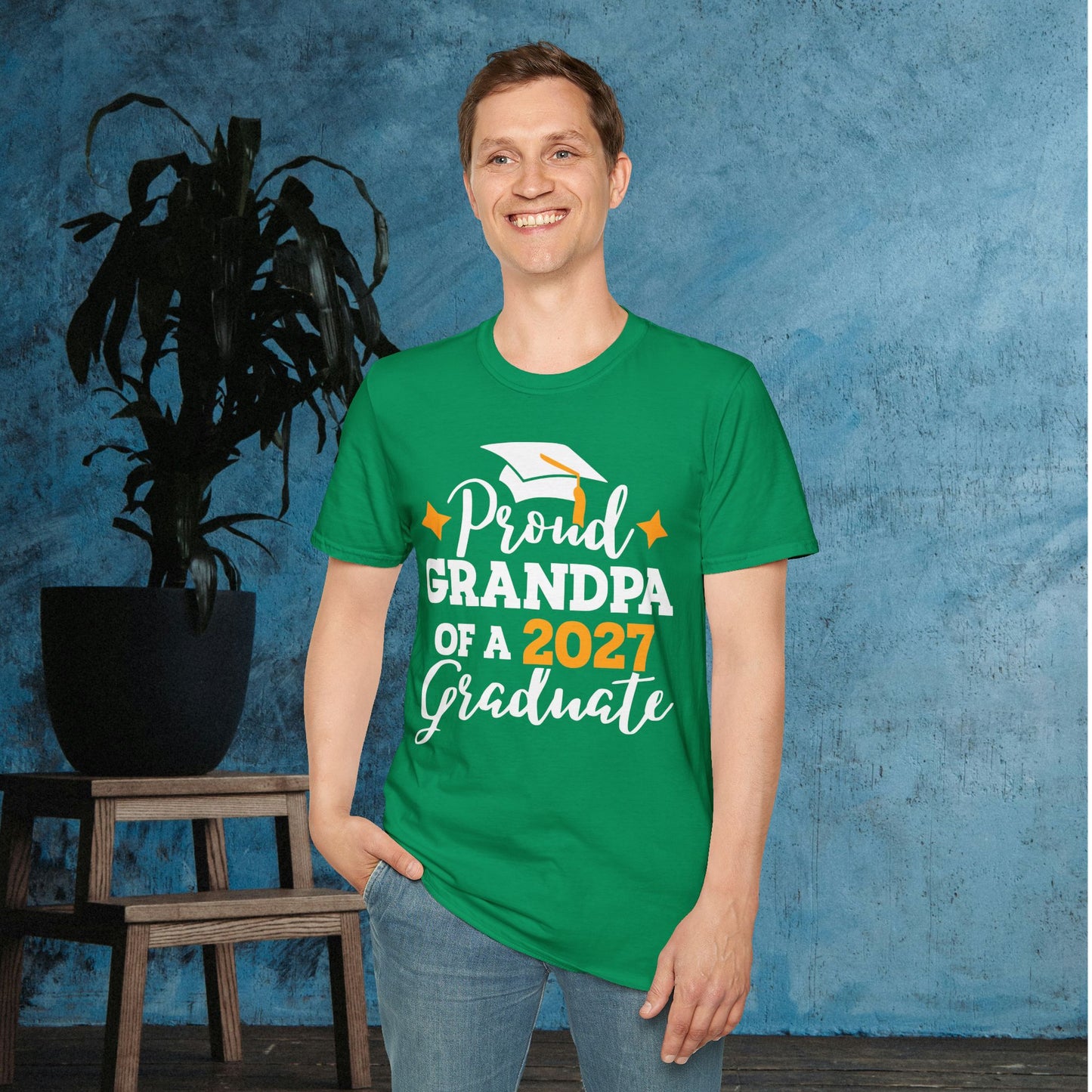 Proud Grandpa of a 2027 Graduate Adult T-shirt