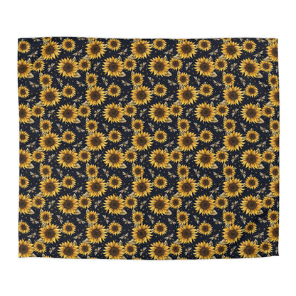 Sunflowers & Bees Microfiber Duvet Cover