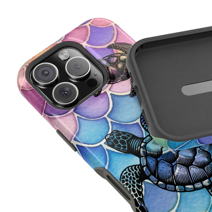 Sea Turtle Silhouette MagSafe® Compatible Tough Case for iPhone