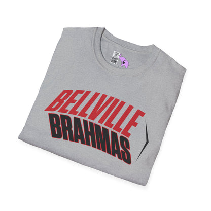 Bellville Brahmas (Angled) Adult T-shirt