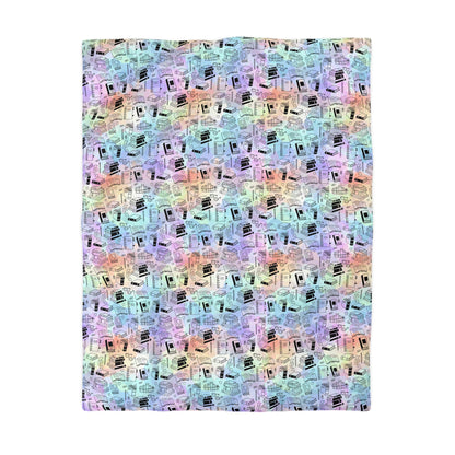 Colorful Chapters Microfiber Duvet Cover