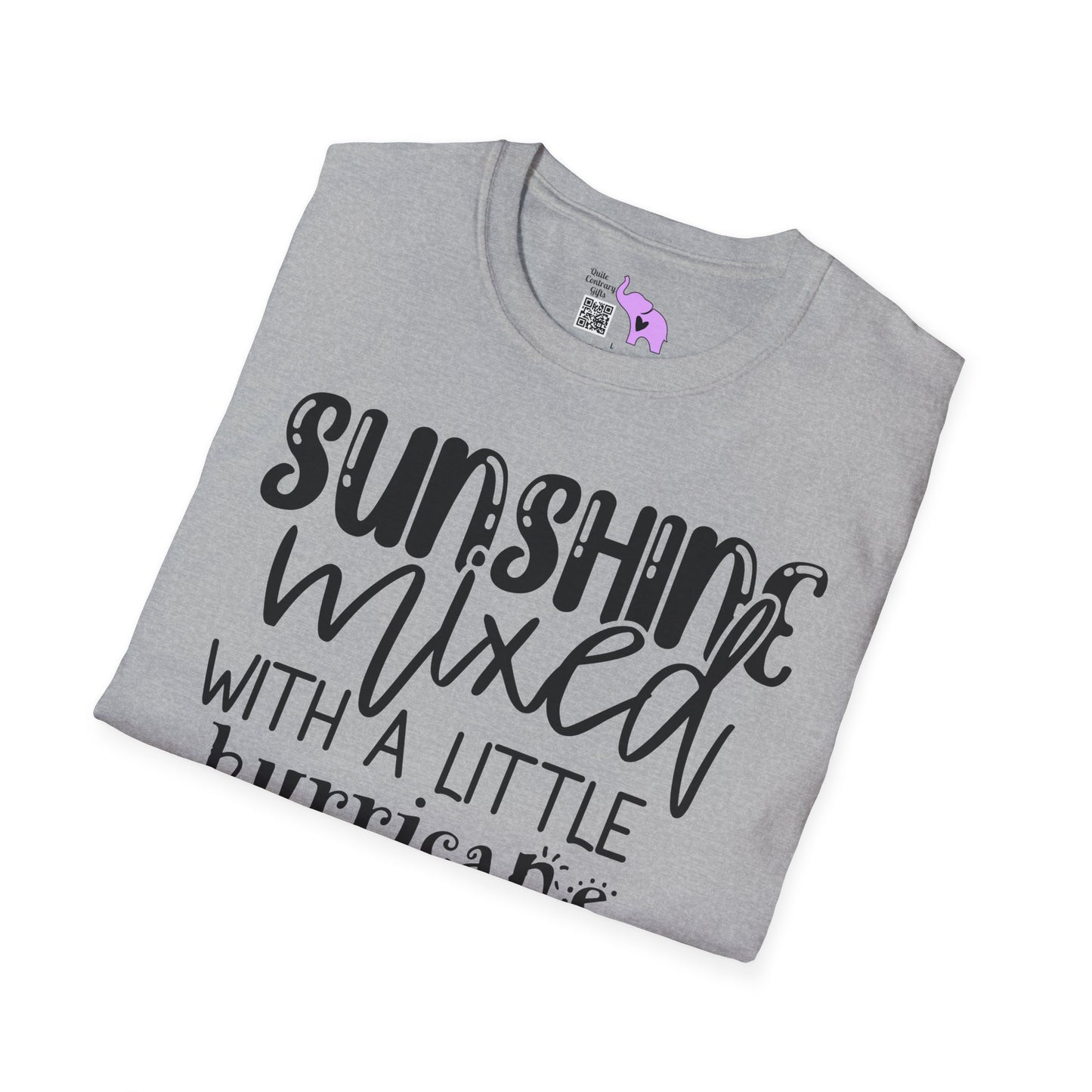 Sunshine Mixed With A Little Hurricane Adult T-shirt