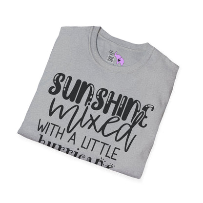 Sunshine Mixed With A Little Hurricane Adult T-shirt
