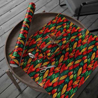 Festival Fire Kwanzaa Wrapping Paper