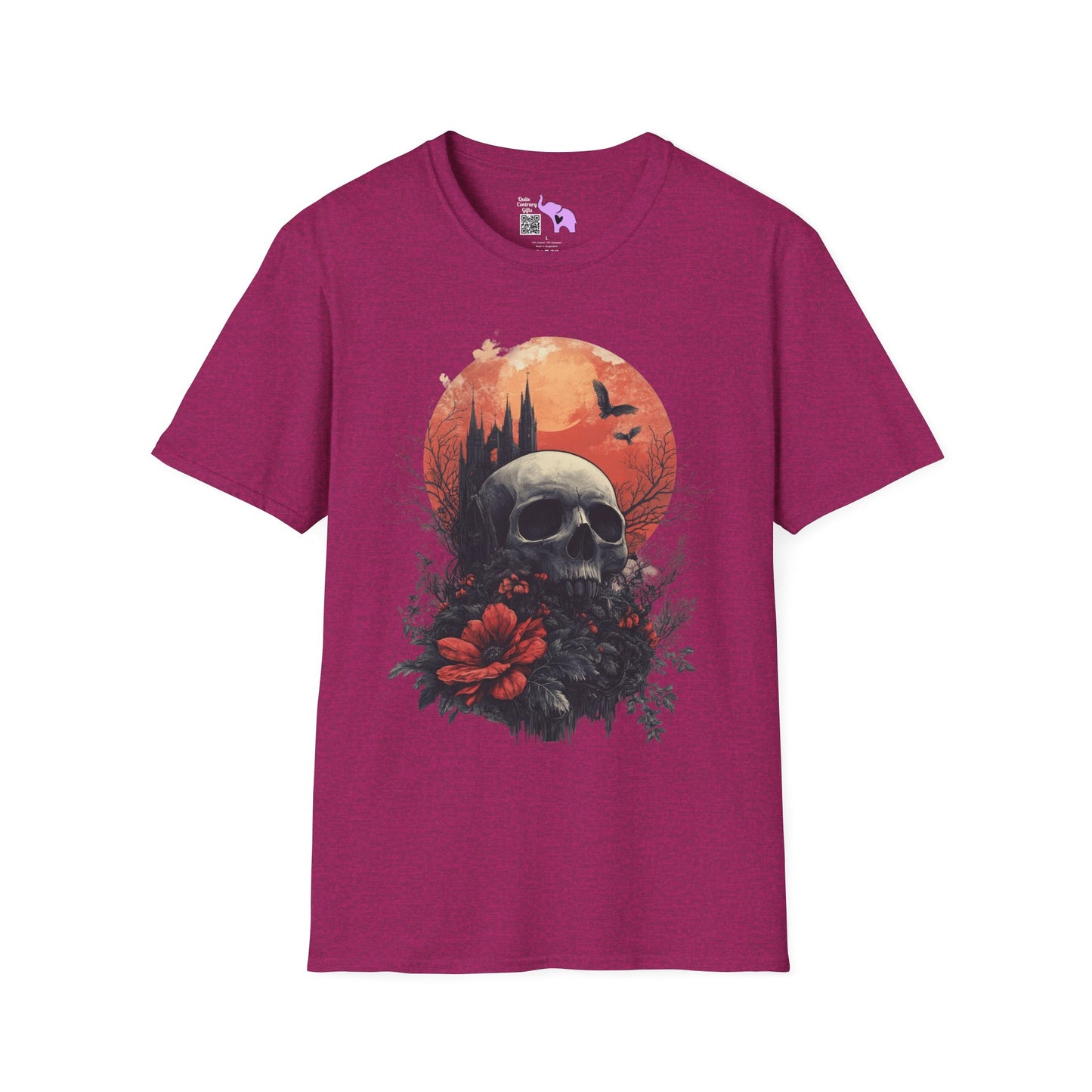 Halloween Graveyard Adult T-shirt