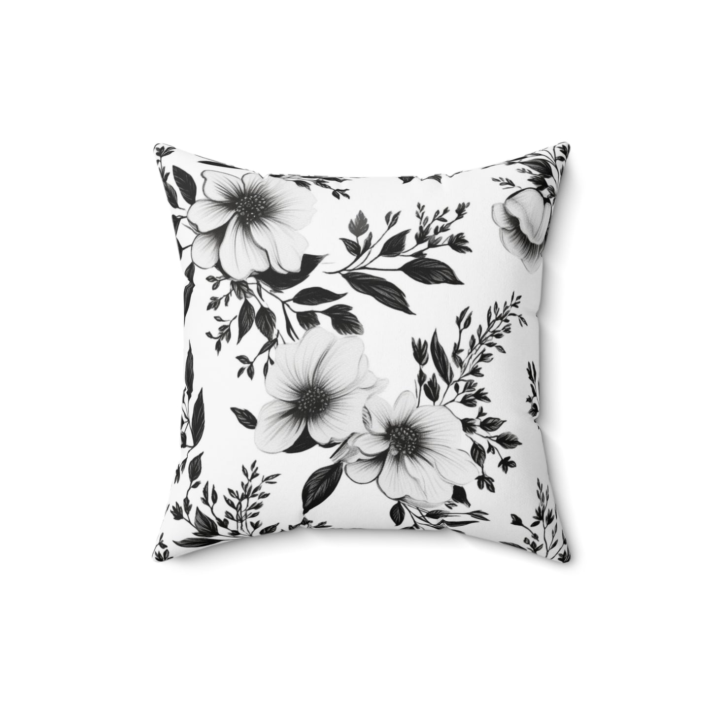 Garden Sketch Throw Pillow