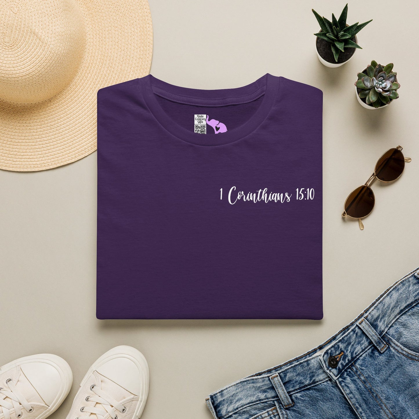 ""Try Jesus Not Me 1 Corinthians 15:10 Adult T-shirt
