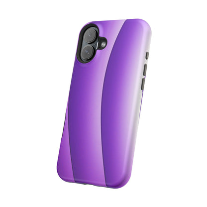 Purple Gradient Stripes MagSafe® Compatible Tough Case for iPhone
