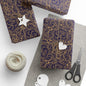 Golden Midnight Radiance Mandala Wrapping Paper