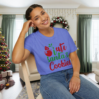 I Ate Santa's Cookies Adult T-shirt