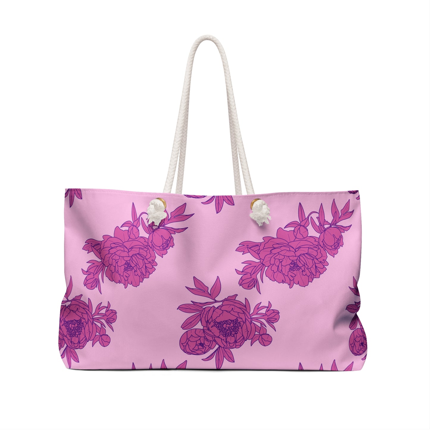 Bubblegum Bloom Peonies Weekender Bag