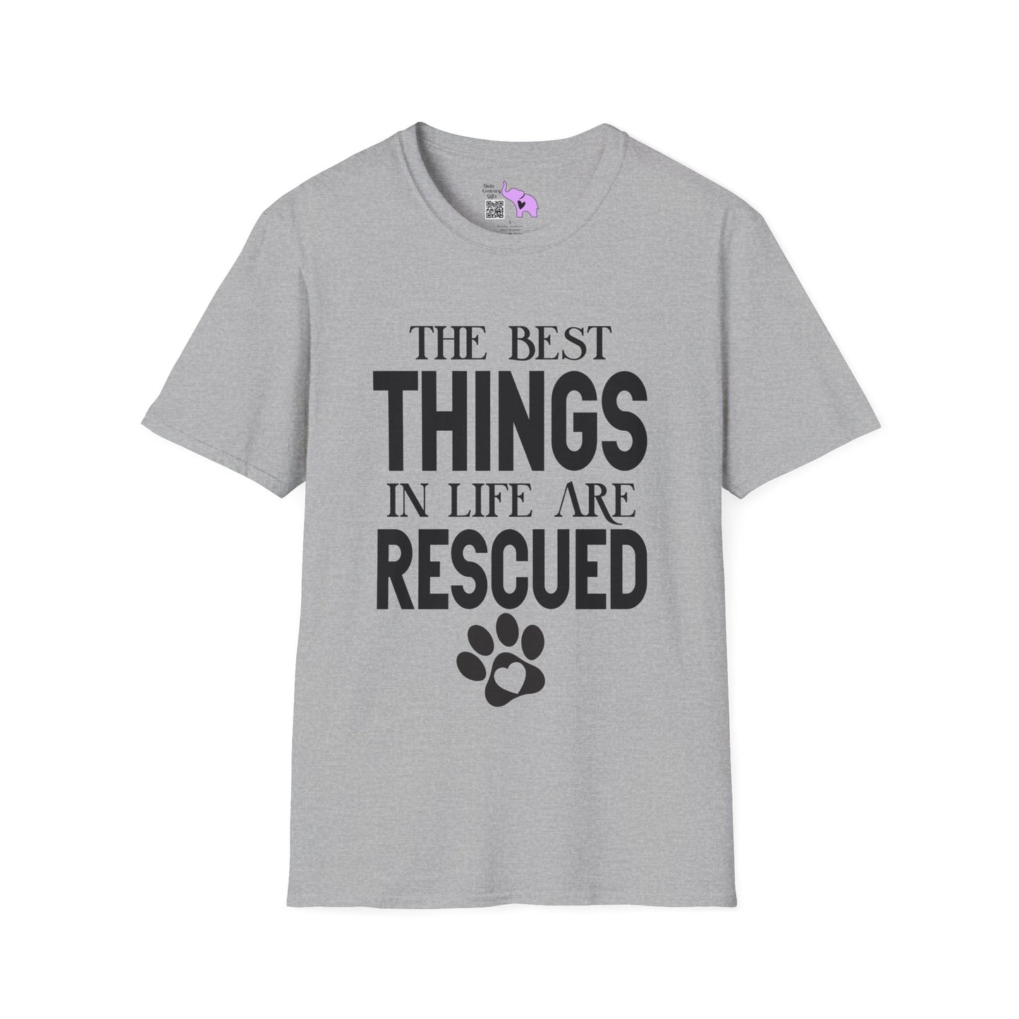 The Best Things In Life Are Rescued Adult T-shirt