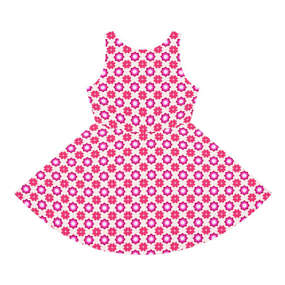 Rosy Star Garden Girls' Sleeveless Sundress