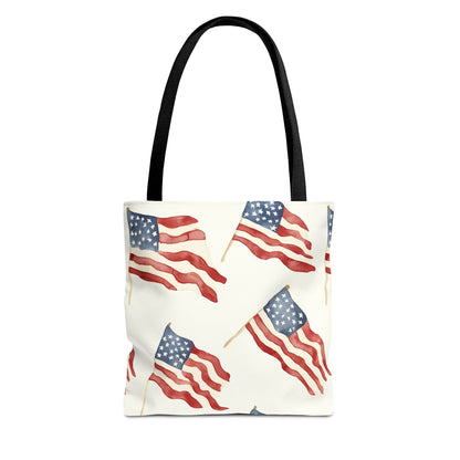 Waves of Freedom Canvas Tote Bag
