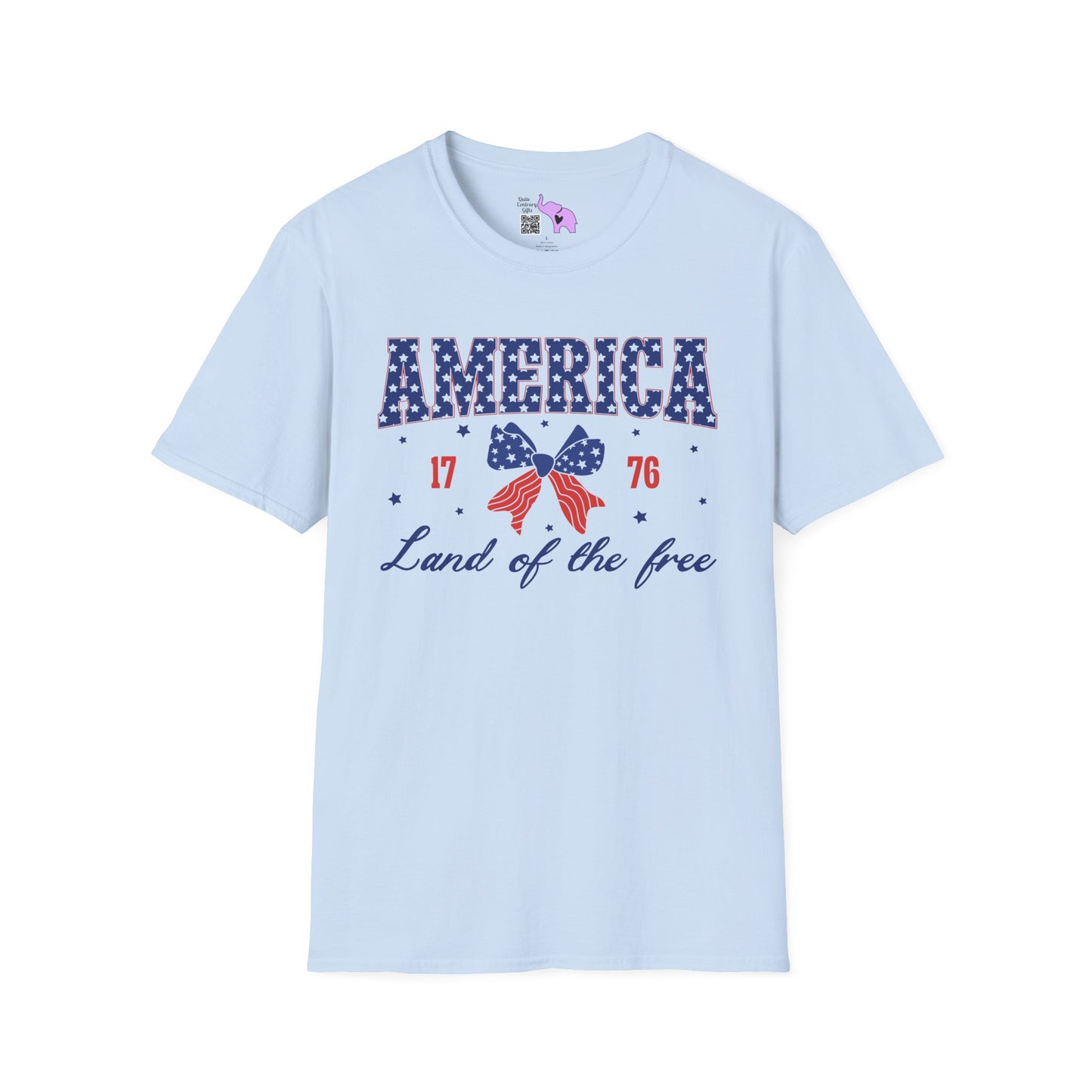 America Land of the Free 1776 Adult T-shirt