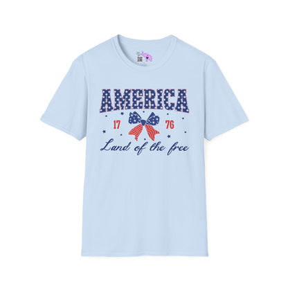 America Land of the Free 1776 Adult T-shirt